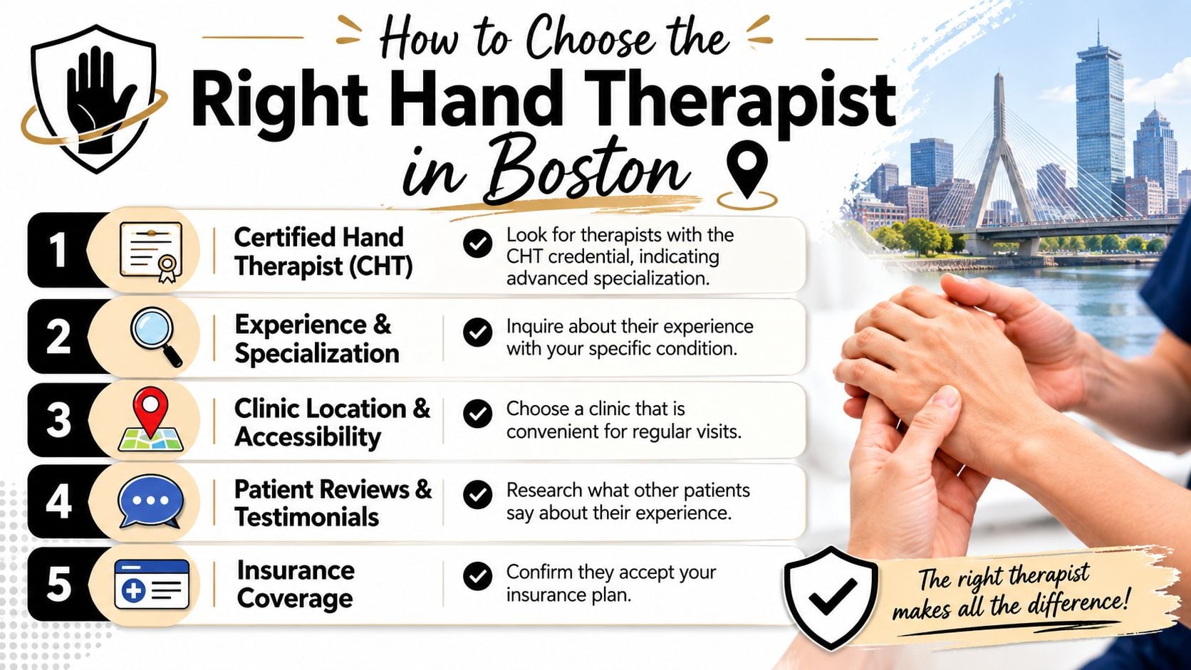 How to Choose the Right Hand Therapist in Boston